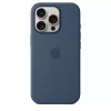 Etui silikonowe z MagSafe dla iPhone 16 Pro - Denim