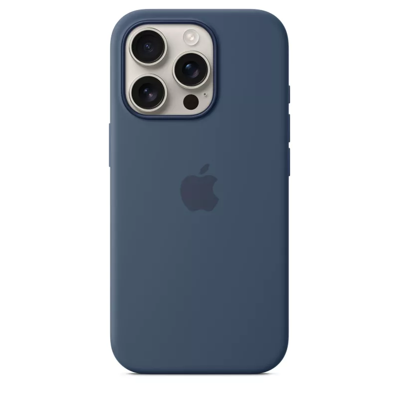Etui silikonowe z MagSafe dla iPhone 16 Pro - Denim