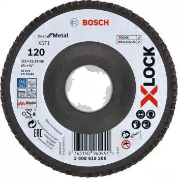 Tarcza ścierna Bosch X-LOCK X571 BEST FOR METAL