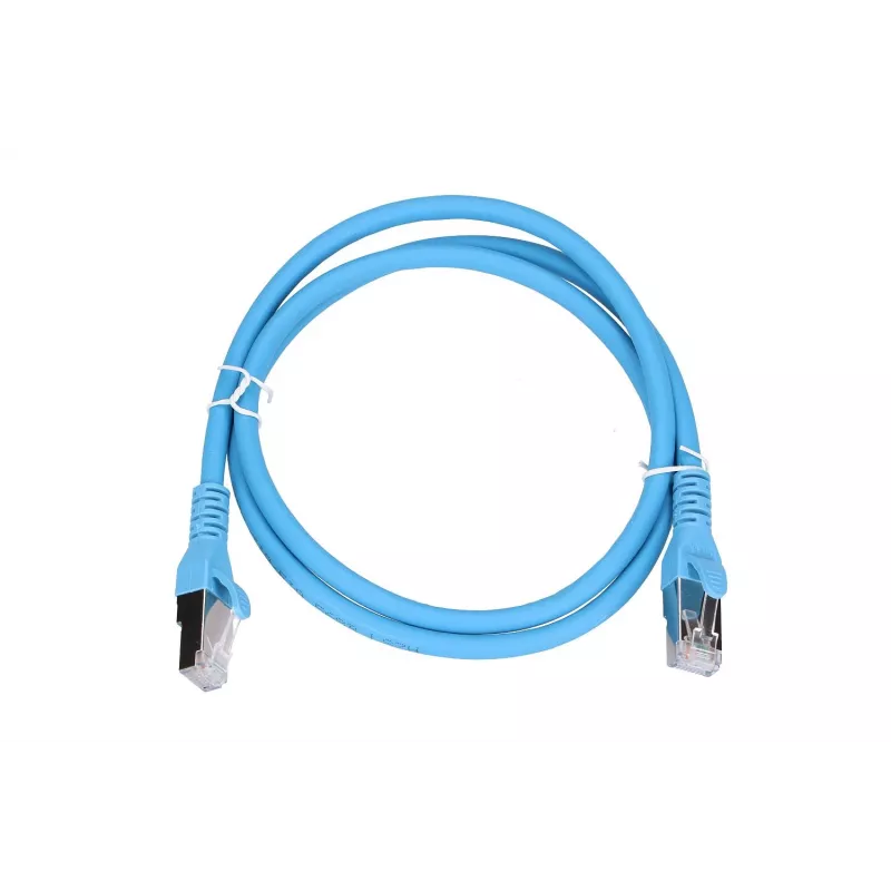 Kabel sieciowy Extralink LAN Patchcord Kat.6A RJ-45 Cat6a 1m Niebieski