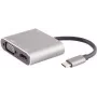 Stacja dokująca do laptopa S/CONN 14-05026 przewodowa USB 3.2 Gen 1 Type-C szara