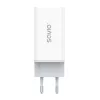 Ładowarka sieciowa SAVIO LA-07 GaN 65W, USB, QC4.0+, PD 3.0, Biała