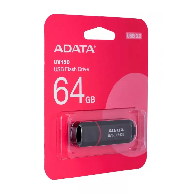 Pamięć USB ADATA DashDrive UV150 64 GB USB Type-A 3.2 Gen 1 (3.1 Gen 1) Czarny