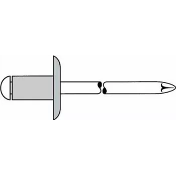 Nit zrywalny GESIPA 5×8 mm z dużym kołnierzem K14 KS do materiałów 2,5–4,5 mm, opakowanie 250 sztuk