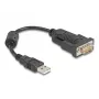 DeLOCK 61549 Kabel szeregowy Czarny 0,25 m USB Typ-A RS-232