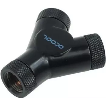 Alphacool HF Y-Connector - G1/4 Rotatable - 3x Internal Thread - Deep Czarny (17066)