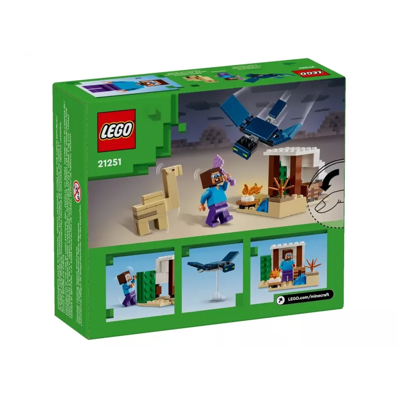 Lego Minecraft 21251 Wyprawa Steve'a na pustynię Zestaw z biomem