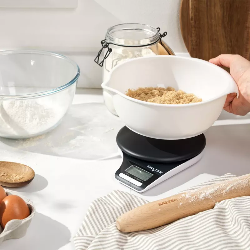 Waga kuchenna Salter Electronic Jugscale Czarno-Biała