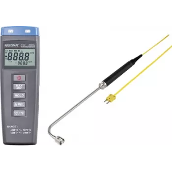 VOLTCRAFT K102 + TP 206 przyrząd do pomiaru temperatury -200 do +1370 °C Sonda typu K