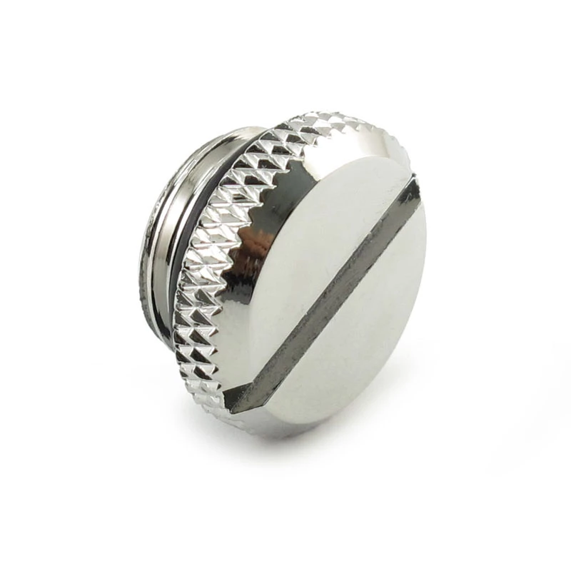 XSPC G1/4 inch Male Thread Stop Plug V2 — 10-pack, chrome