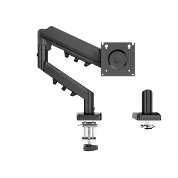 Ramię monitorowe TRACER Pivot Master TRAUCH47659 — regulowana wysokość, pochylanie/obrót, VESA 100×100, do 9 kg, do ekranów 13–32 cale, mocowanie do biurka, czarne