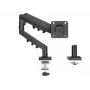 Ramię monitorowe TRACER Pivot Master TRAUCH47659 — regulowana wysokość, pochylanie/obrót, VESA 100×100, do 9 kg, do ekranów 13–32 cale, mocowanie do biurka, czarne