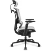 Fotel biurowy Sharkoon OfficePal C50M — siedzisko tapicerowane, oparcie siatkowe, czarny, oparcie 49×63 cm, szerokość siedziska 50 cm