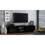 Cama szafka TV SIGMA1 180 czarny/czarny połysk