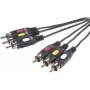 SpeaKa Professional SP-7869868 kabel kompozytowy wideo 10 m 3 x RCA czarny (SP-7869868)