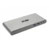 Stacja dokująca Eaton Tripp Lite USB-C, potrójny wyświetlacz - 4K HDMI/DisplayPort, VGA, USB 3.2 Gen 1, hub USB-A/USB-C, GbE, ładowanie 100W PD, międzynarodowe kable zasilające