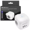 Listwa zasilająca QOLTEC 52548 z 3 gniazdami AC i portem USB