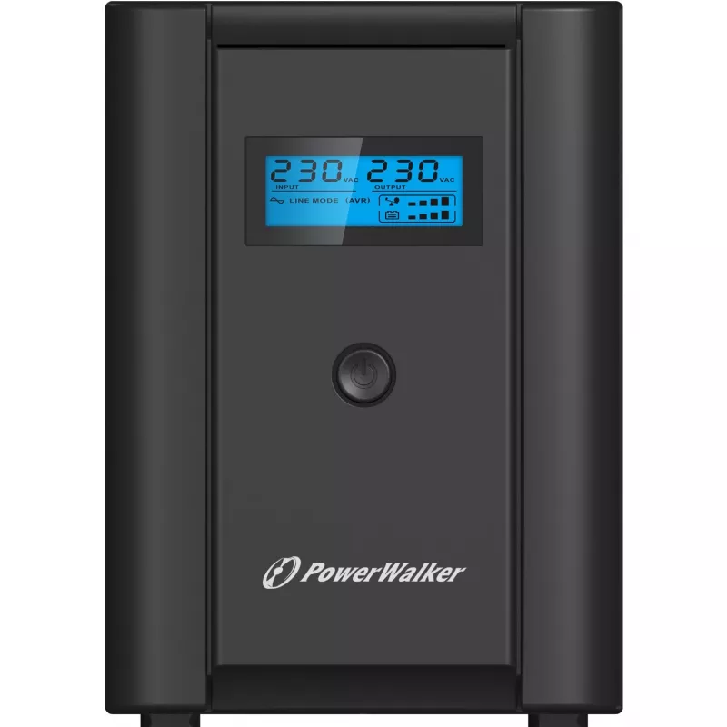 PowerWalker VI 2200 LCD/IEC zasilacz awaryjny (UPS) Line-Interactive 2.2 kVA 1200 W 6 gniazd AC