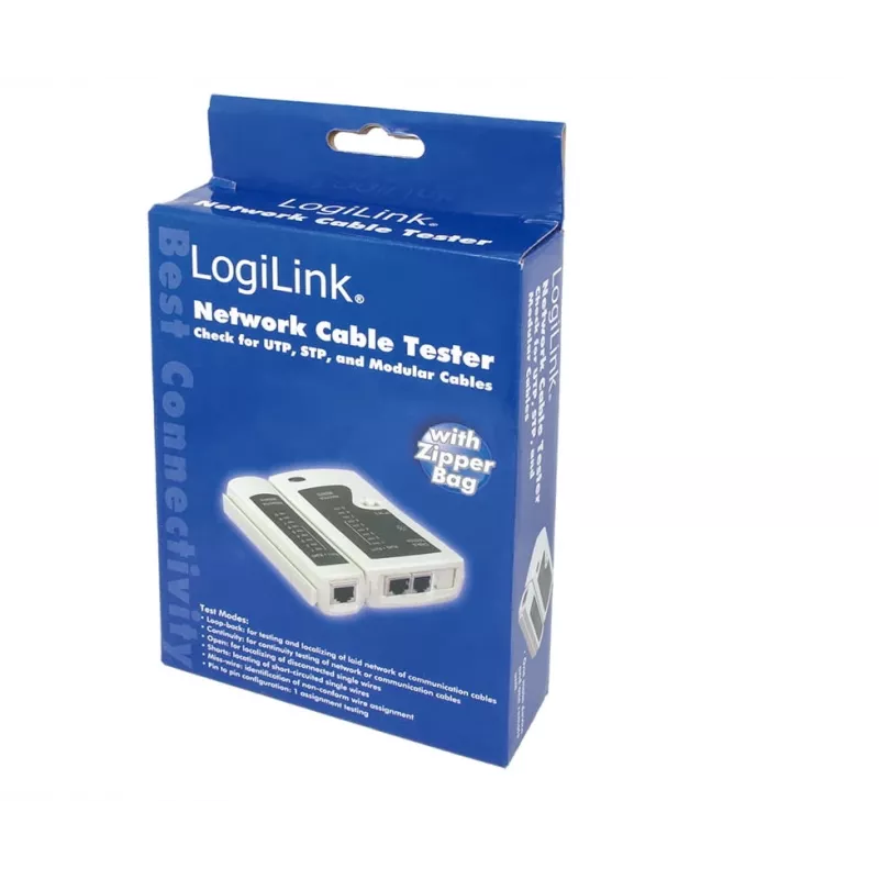 Tester kabli, LogiLink WZ0010, narzędzie do testowania kabli sieciowych
