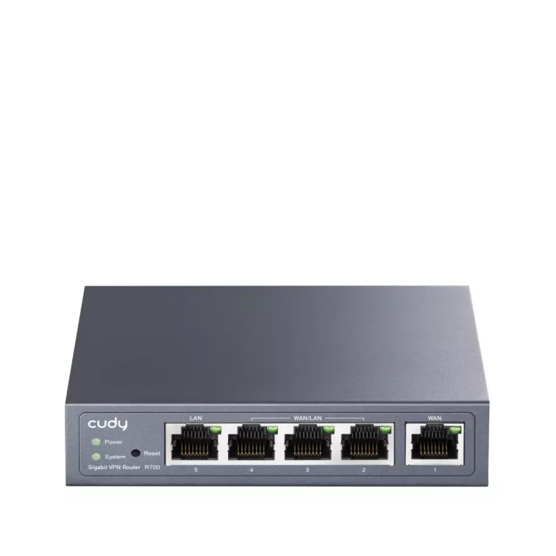 Router przewodowy Cudy Gigabit Multi-WAN VPN, Fast Ethernet, Gigabit Ethernet, szary