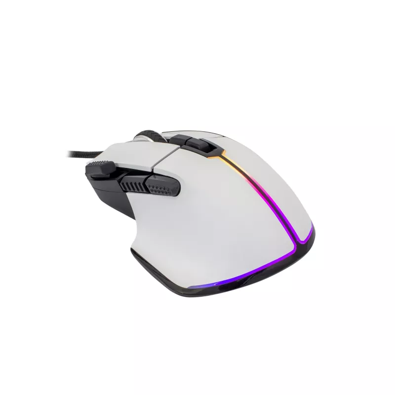 biały Shark GM-9006 MARROK Biały RGB / 12.000 dpi