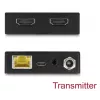 Zestaw nadajnika i odbiornika AV DELOCK 65955 — Przedłużacz HDMI Cat6/Cat6a, do 3840×2160, przewodowy, zasilanie Micro-USB B
