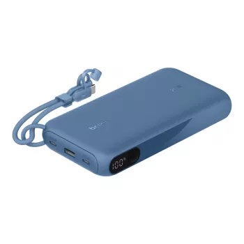 Power bank Belkin BPB028hqBL 20000 mAh, 2× USB‑C, 1× USB‑A, niebieski