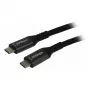 Synergy 21 Kabel USB C St> 3.0m USB3.2 czarny tekstylny 20G/5A 240W Gen 2x2 - Kabel - Cyfrowy/Dane (S215315)