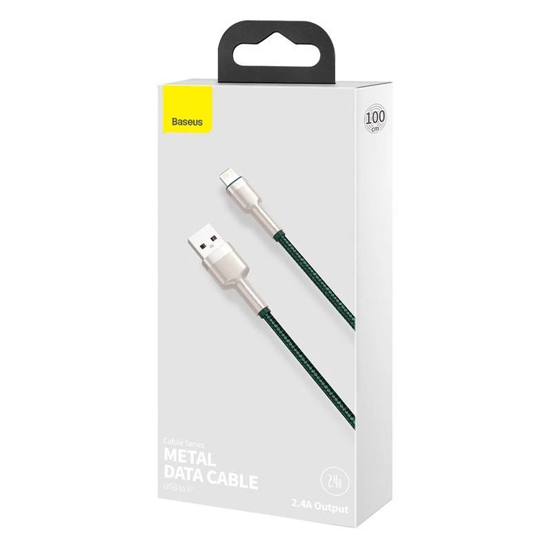 Kabel USB-A do Lightning Baseus 1 m, zielony