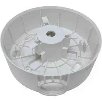 Puszka przyłączeniowa Hikvision DS-1280ZJ-PT3 — biała, uniwersalny montaż, Ø12 cm, wys. 40,5 mm, maks. obciążenie 2 kg