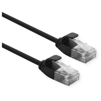 Kabel sieciowy ROLINE 21.15.3953 RJ-45 Cat6a 1 m Czarny