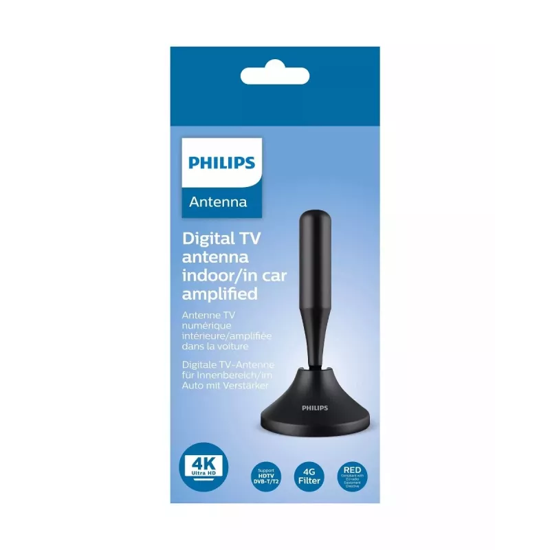 Cyfrowa antena wewnętrzna/zewnętrzna VHF/UHF