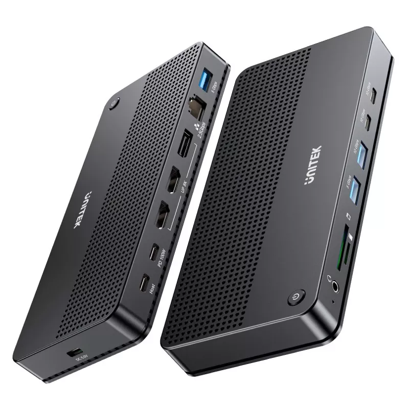 Stacja dokująca UNITEK D1104A01 USB4 przewodowa 100W Power Delivery