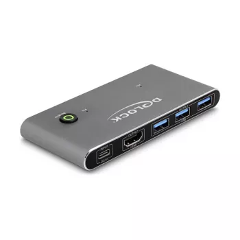 DeLOCK Przełącznik KVM HDMI 8K 60 Hz z USB 5 Gb/s