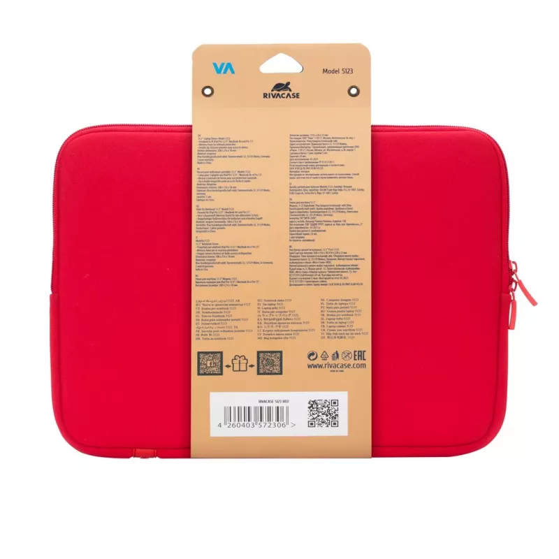 Pokrowiec Rivacase 5123 33,8 cm (13,3 cala) Czerwony
