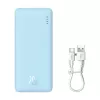 Przenośny power bank Baseus Airpow 10000 mAh, 20W, LiPo, USB-C + USB-A, niebieski