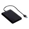 Obudowa HDD/SSD Unitek Y-3036, 2,5 cala SATA III, USB 3.2 Gen 1 (5 Gbit/s), UASP, zintegrowany kabel USB-A, czarna