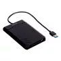Obudowa HDD/SSD Unitek Y-3036, 2,5 cala SATA III, USB 3.2 Gen 1 (5 Gbit/s), UASP, zintegrowany kabel USB-A, czarna