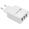 Ładowarka Everactive 3x USB 3, 4A BIAŁA