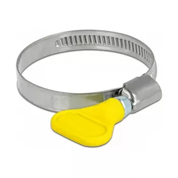 Zacisk motylkowy DeLOCK 400 SS 32–50 mm, 5 sztuk, żółty