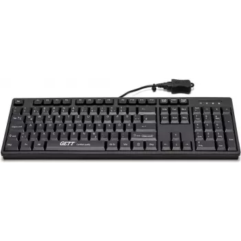 GETT Device Technology CleanType Easy Basic - Klawiatura - USB - Niemiecka - Czarna (KL26211)
