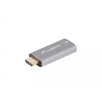 Adapter kabla wideo Lanberg AD-HD-DP-01 HDMI Typ A DisplayPort Srebrny