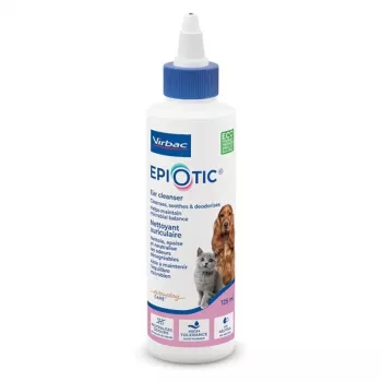 Roztwór do pielęgnacji uszu VIRBAC EPI-OTIC 125 ml – weterynaryjny środek czyszczący uszy dla psów i kotów