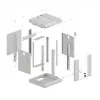 Lanberg WF11-3309-10S szafa rack 9U Montaż naścienny Szary