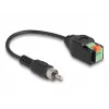 Kabel DeLOCK RCA męski do adaptera z listwą zaciskową z przyciskiem 15 cm