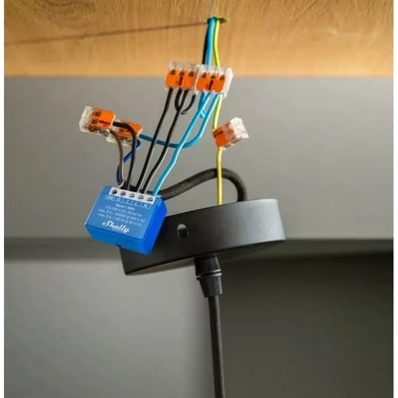 Shelly Qubino Wave 1 Mini LR Inteligentny przełącznik Z-Wave niebieski