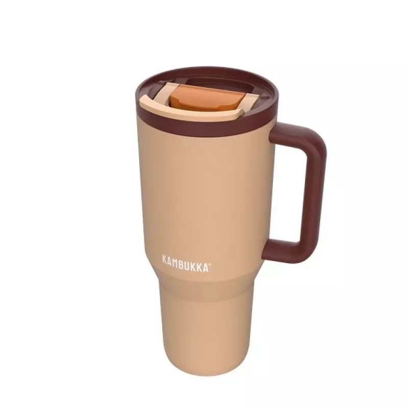 Termiczny kubek z teleskopową słomką Kambukka Rio Tumbler 950ml Almond Dream