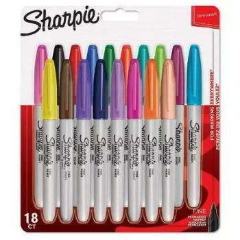 Sharpie Fine marker 18 szt. Cienka końcówka Wielokolorowe