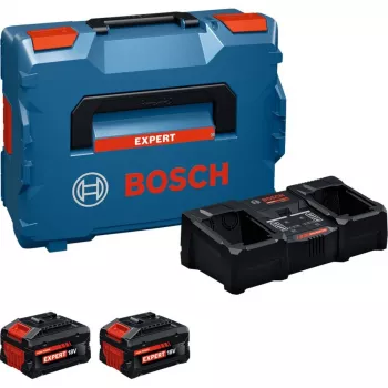 Bosch EXPERT 18V zestaw startowy z 2 akumulatorami i ładowarką w L-BOXX