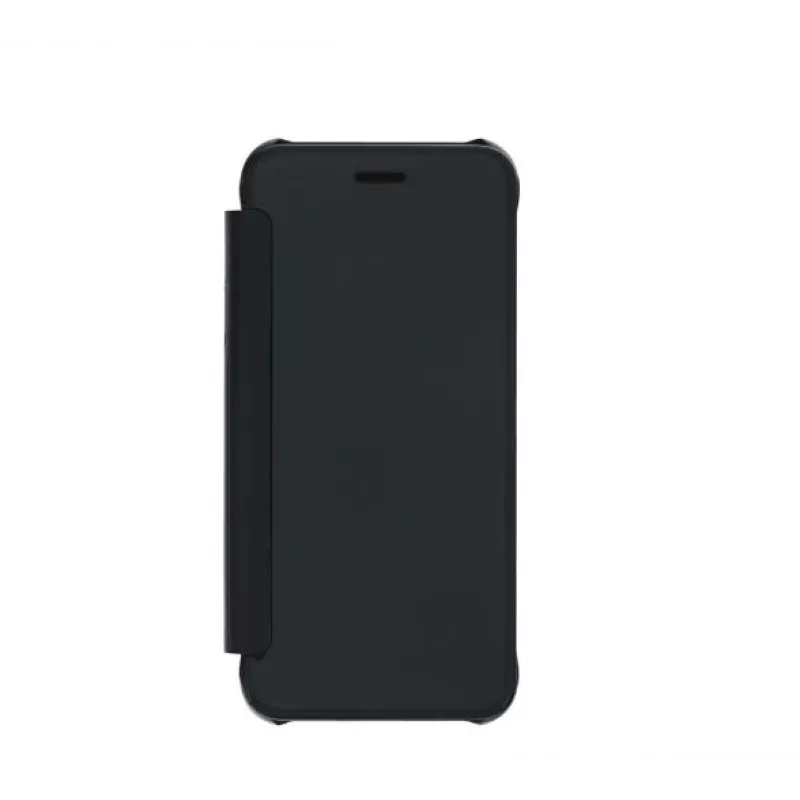 Etui portfel na telefon Tellur dla iPhone'a 8 — skóra syntetyczna, czarne, z lusterkiem